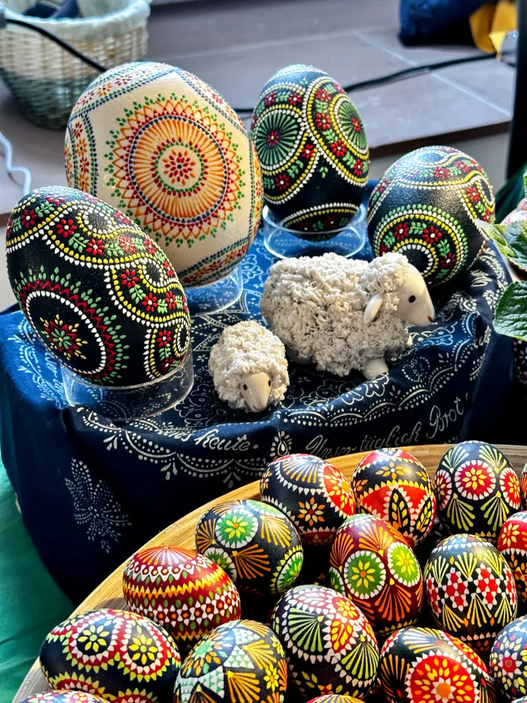 Easter market eggs.