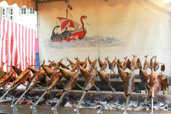 Steckerlfisch can be found in many festivals.