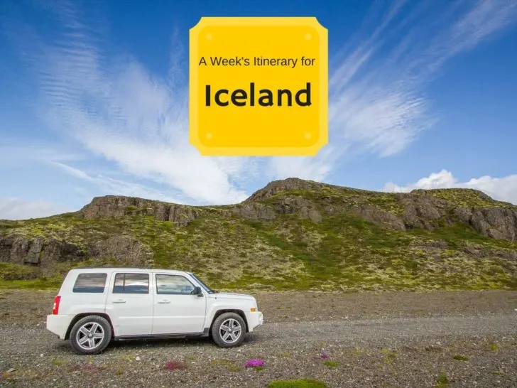 One Week Driving Itinerary Iceland.