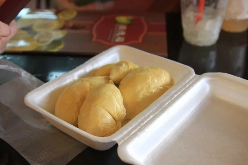 Durian, a stinky, fibrous, custard-like fruit popular in many parts of Asia.