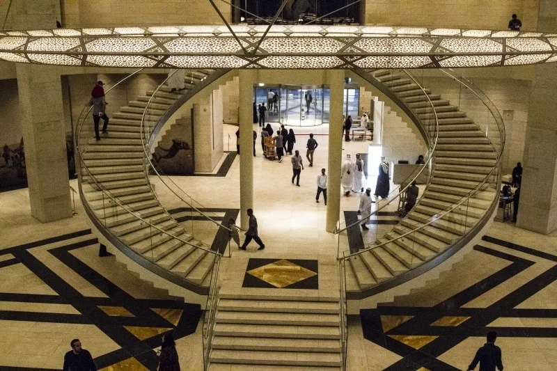 Interior staircase of the Museum Islamic Art Doha.