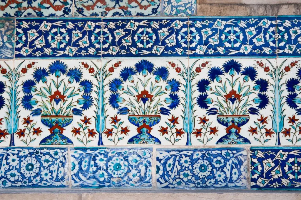 The blue paint of Iznik tiles have always made them special.