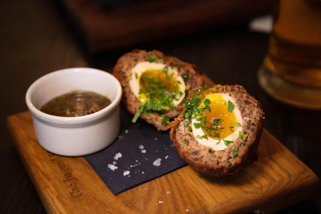 Scotch Egg at the Jugged Hare.