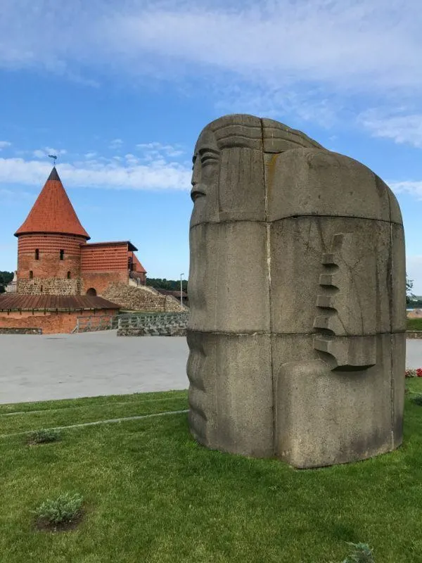 Kaunas Castle Statue is part of the charm of Kaunas, Lithuania.