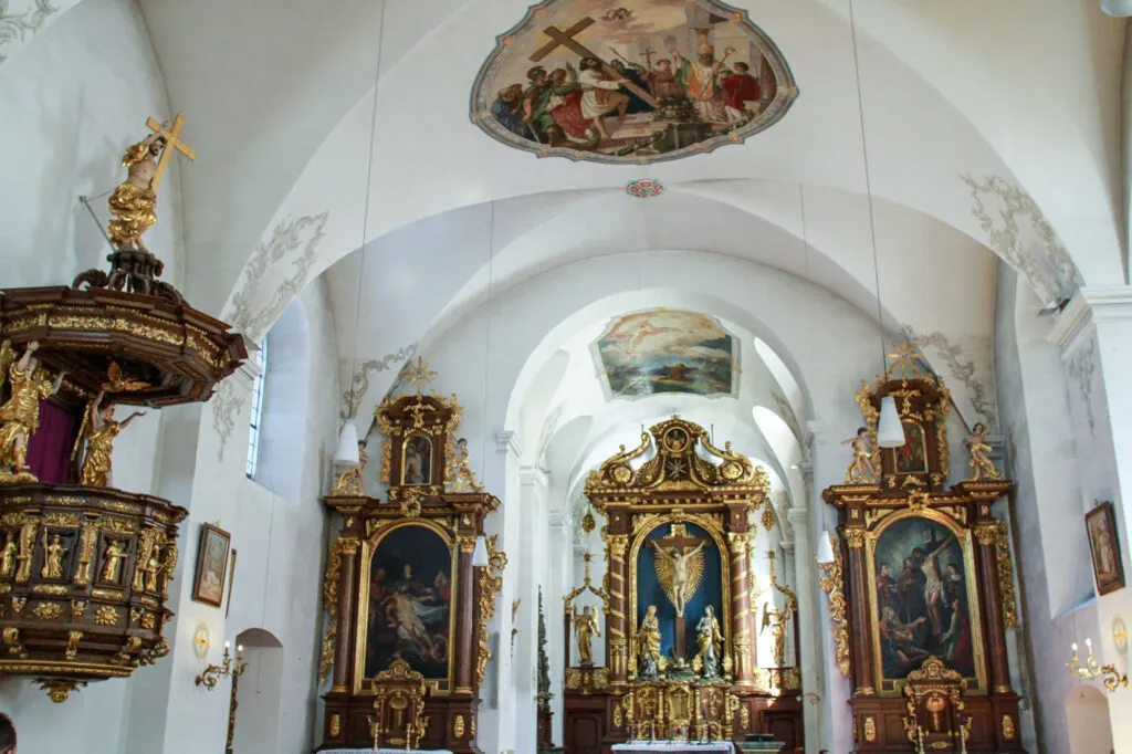 Interior of Kreuzberg chapel.