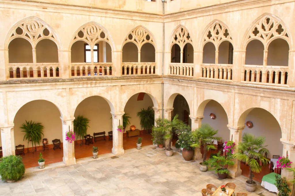 Interior of the monastery at Guadalupe.