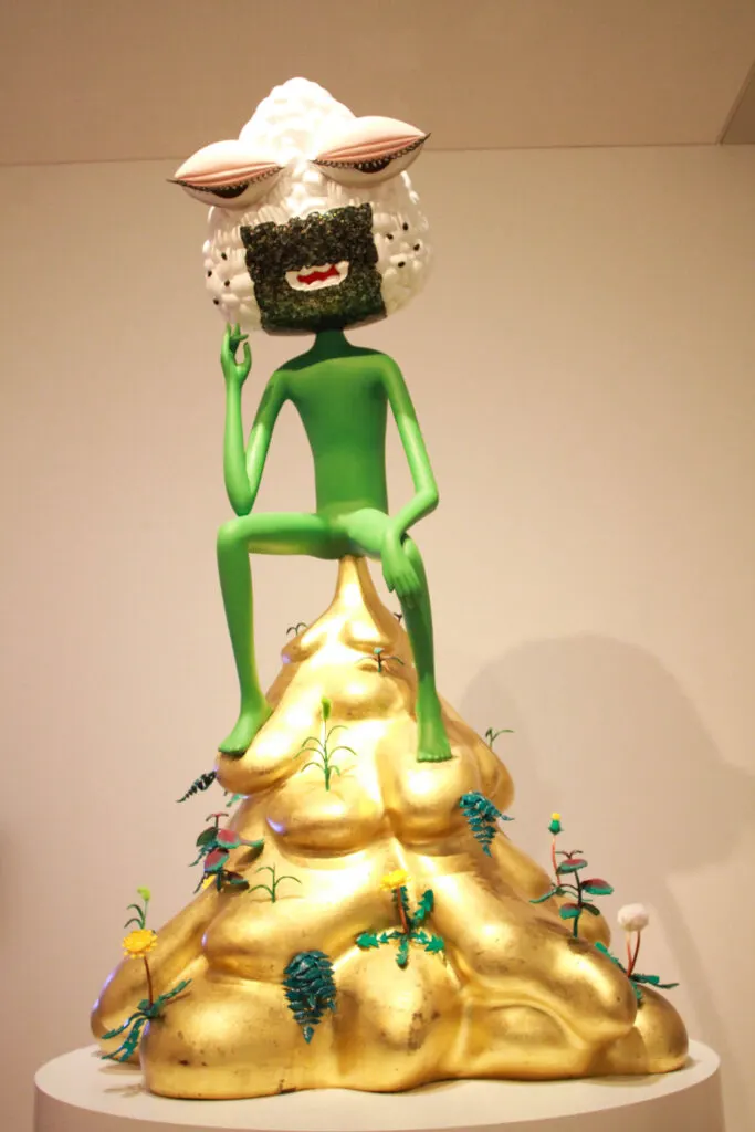 A statuette at the Mori Art Museum in Tokyo.