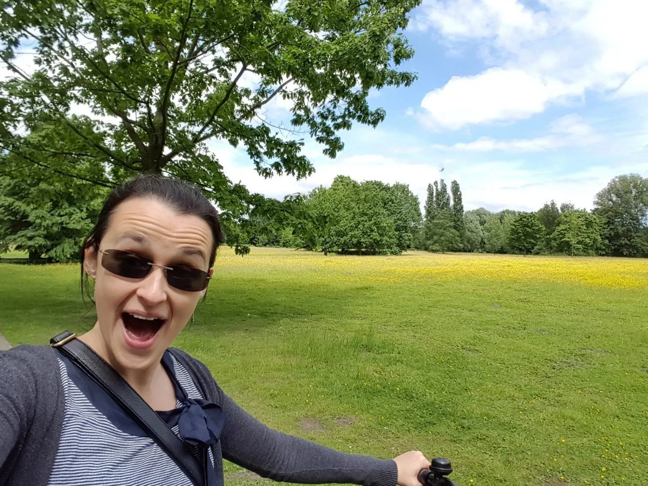 Sofie enjoying spring in Munster.