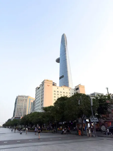 Nguyen Hue Walking Street comes alive in the evening.
