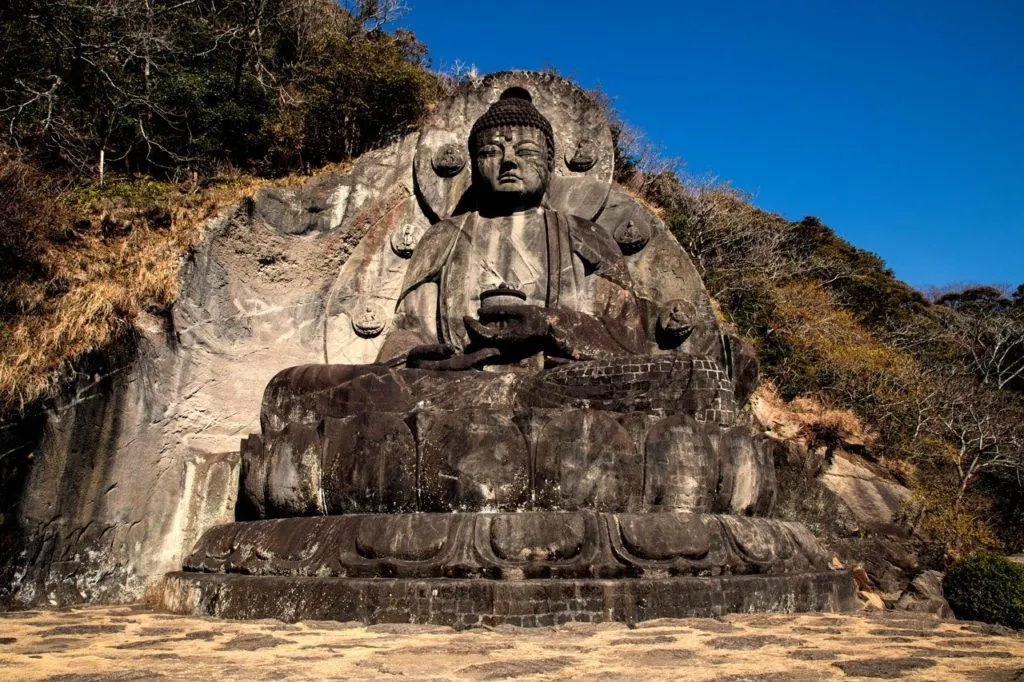 Big Stone Buddha at Nokogiriyama on the Boso Peninsula.