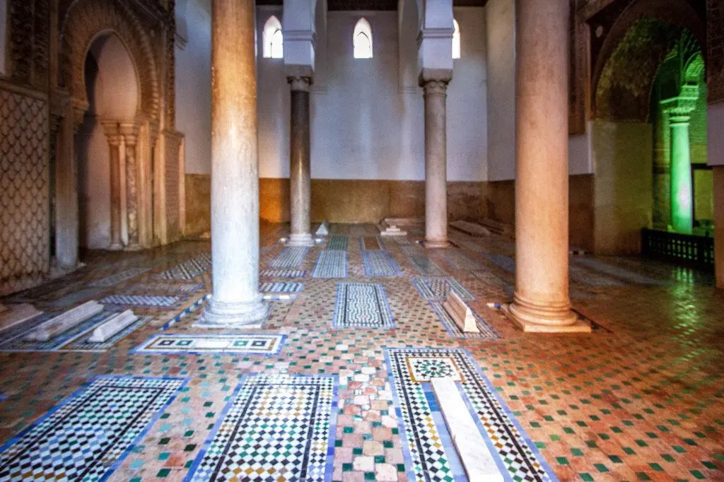 The Saadien Tombs, in Marrakesh, are home to the remains of the sultans.