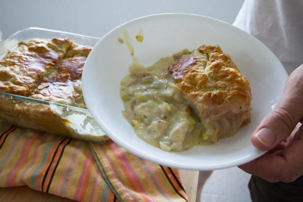 The filling oozes out.