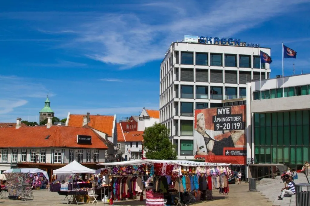 Souvenir stand in downtown Stavanger.