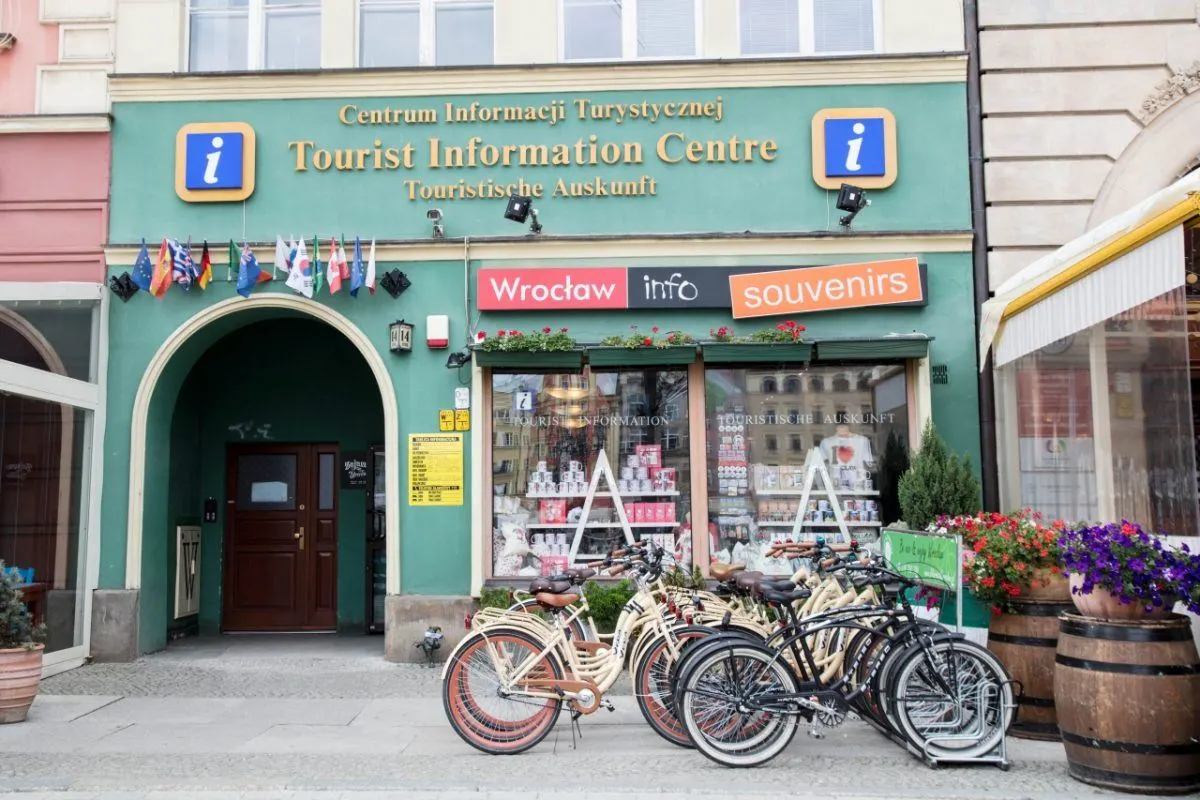 Information Center in Wroclaw is right on the main square in the old town.