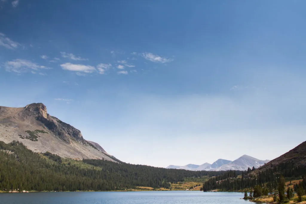 Lake in Yosemite - summer in Yosemite.